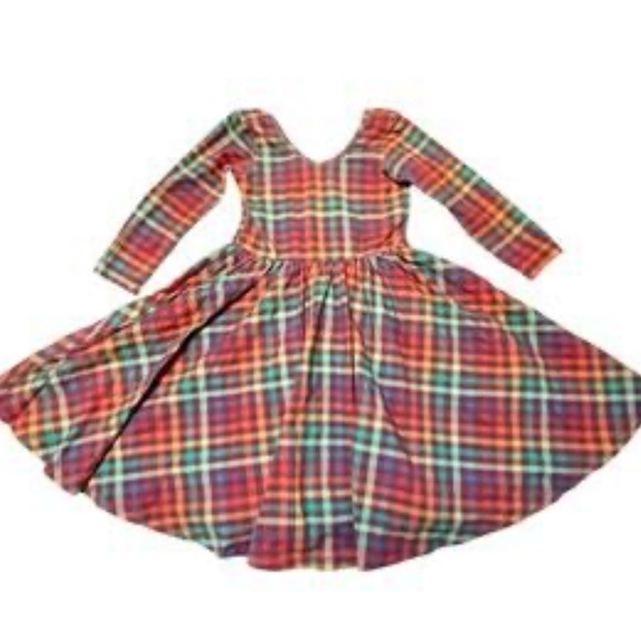 Alice + Ames Retro Plaid Ballet Twirl Dress Sz 6 - Picture 2 of 6